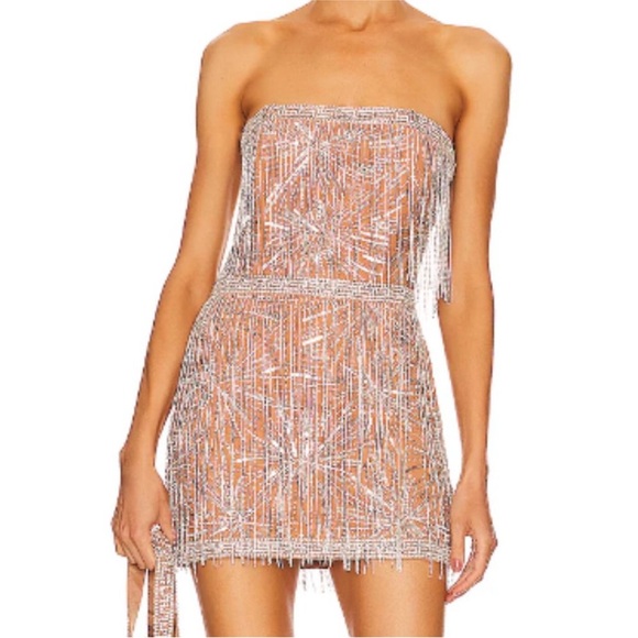 NWT Retrofete Dixie Sequin Fringe Dress Size S - Picture 1 of 15